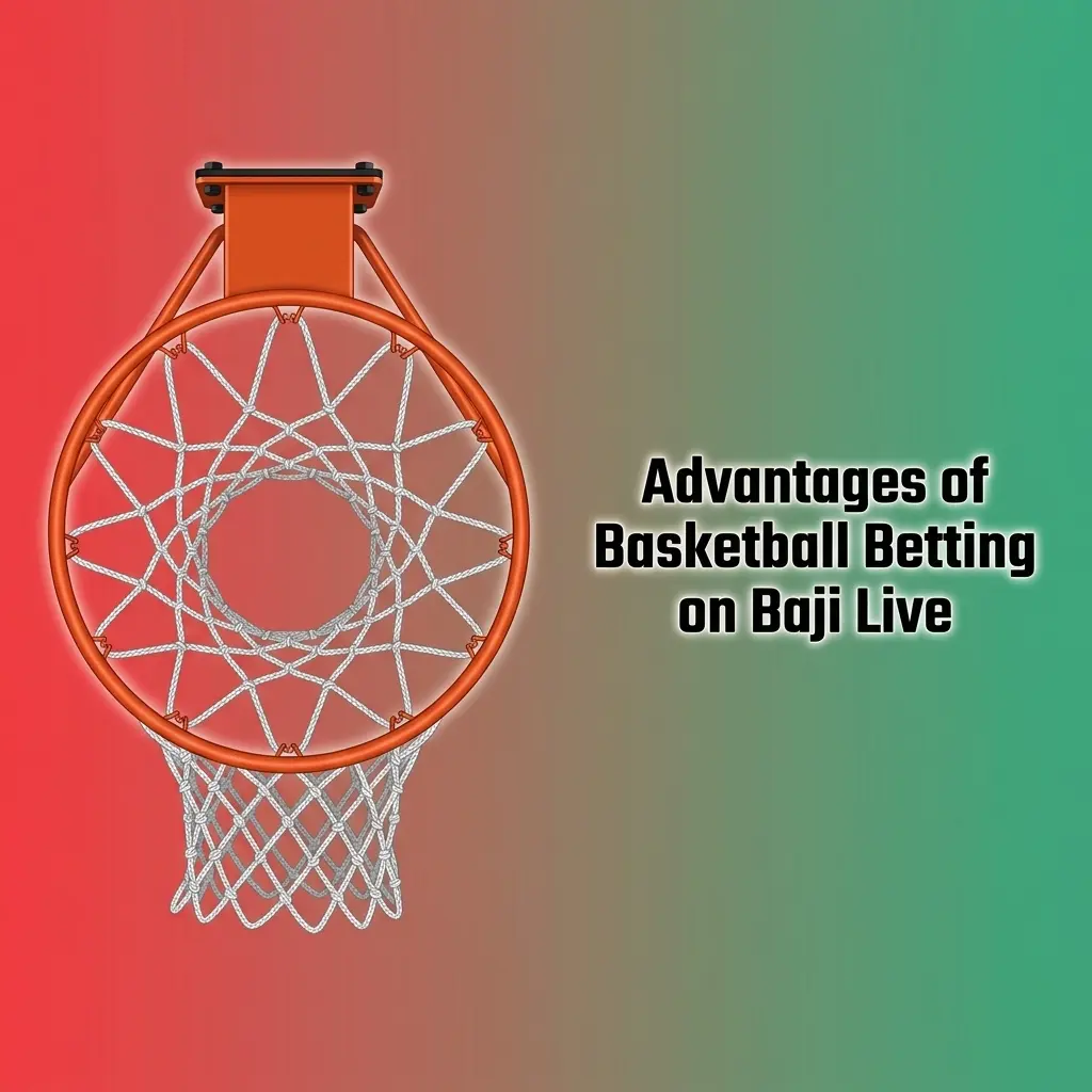 Baji Live basketball betting features showing odds, bet slip, PKR balance, markets, and mobile sportsbook access