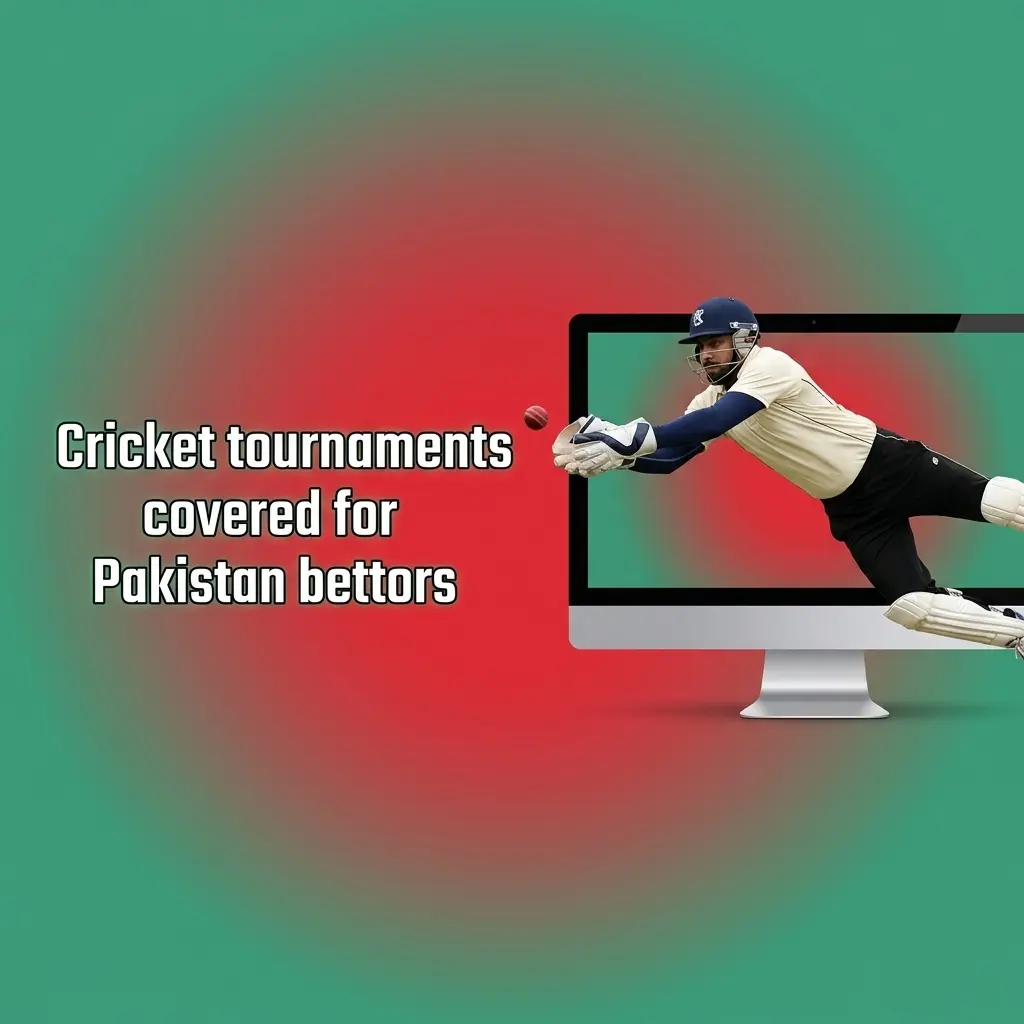 Cricket tournaments covered for Pakistan bettors, including ICC World Cup, T20 World Cup, PSL, IPL and Asia Cup