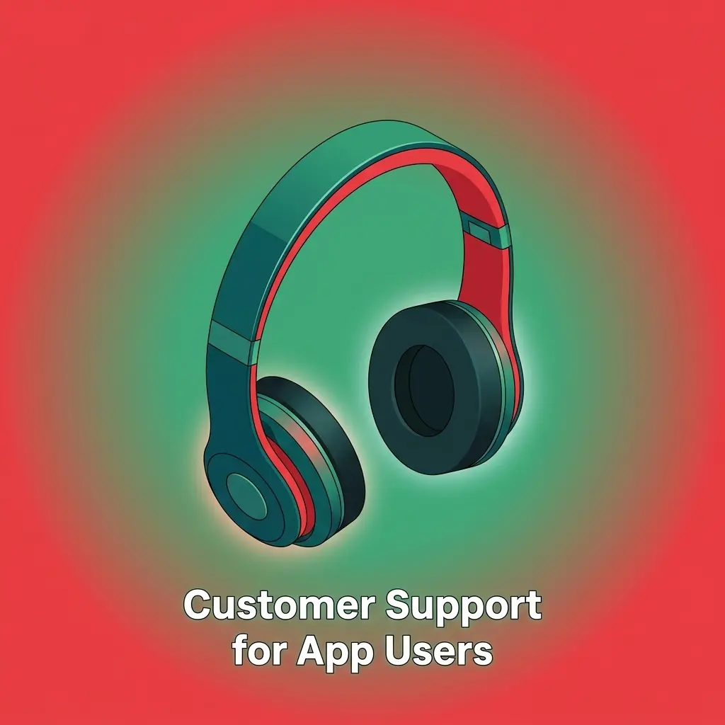 Customer support options for app users covering login, payments, bonuses, verification and account messages