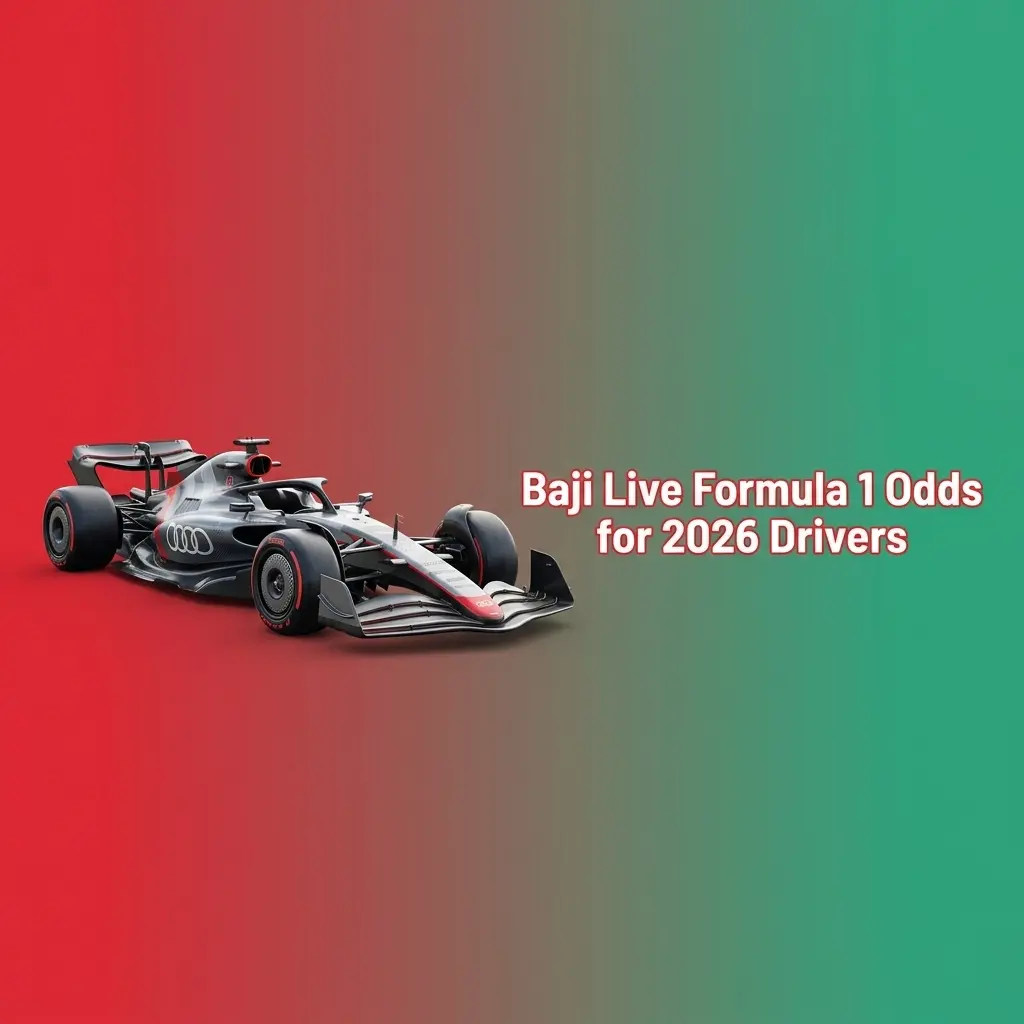 Baji Live 2026 Formula 1 Drivers Championship odds table with teams, line-ups and F1 Outrights market