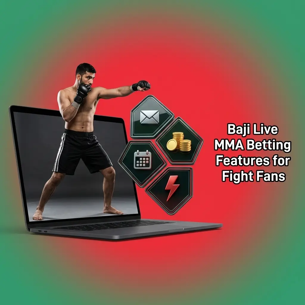 Baji live MMA betting app showing PKR bet slip, fight markets, odds, wallet, and cashier options