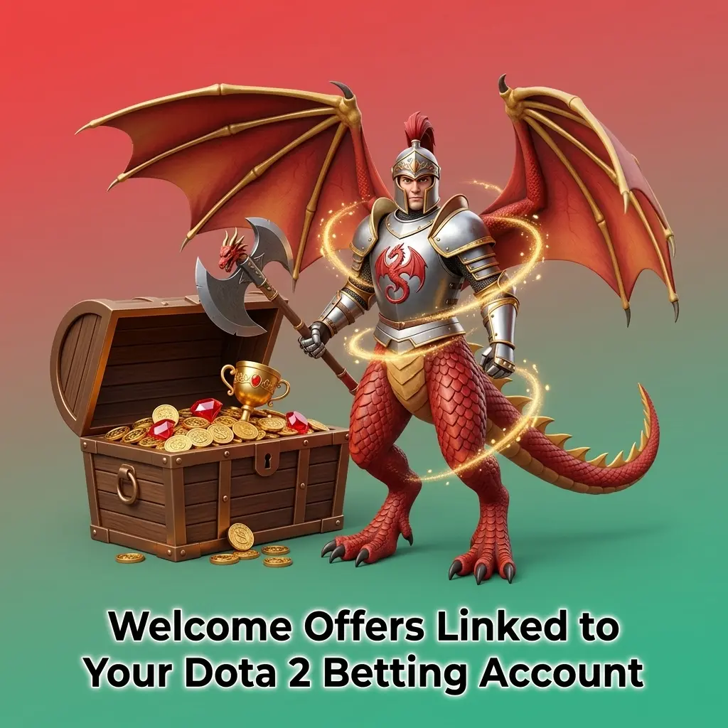 Dota 2 betting account welcome offers with deposit bonuses, cashback, refund bonus, and wagering details
