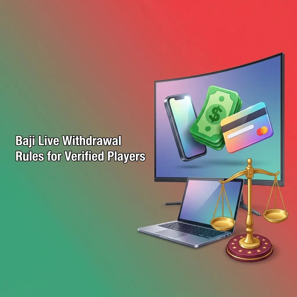 Baji Live withdrawal rules for verified Pakistani players, showing limits, CNIC checks, bonuses, and wallets