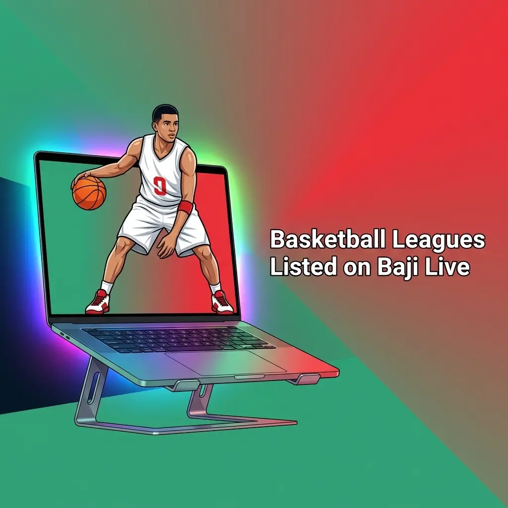 Baji Live basketball lobby showing NBA, WNBA, EuroLeague, FIBA, NCAA, ACB and NBL betting leagues