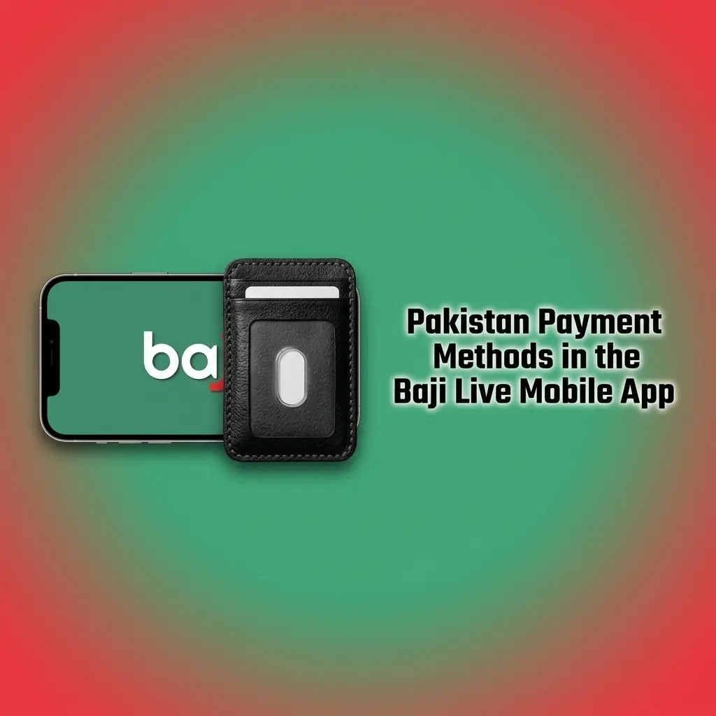 Baji Live mobile cashier showing Pakistan payment methods and deposit or withdrawal limits