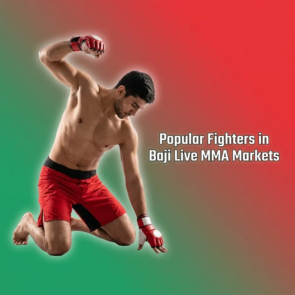 Popular MMA fighters in Baji Live betting markets, including Makhachev, Jones, Pereira and O'Malley