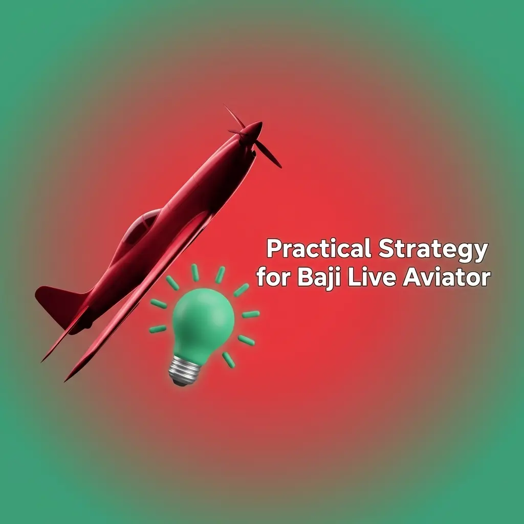 Baji Live Aviator strategy guide showing budget limits, low cash out targets, split bets, and demo play