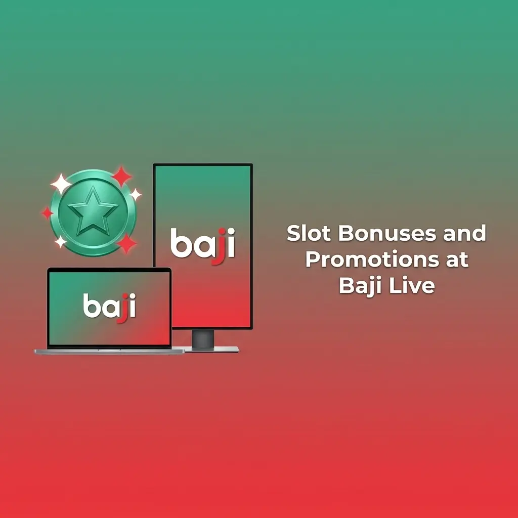 Baji Live promotions page showing slot bonuses, deposit offers, cashback rewards and wagering rules