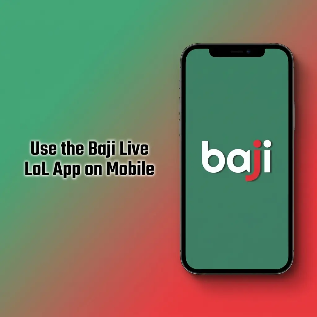 Baji Live LoL mobile app showing League of Legends odds and bet slip on Android or iOS