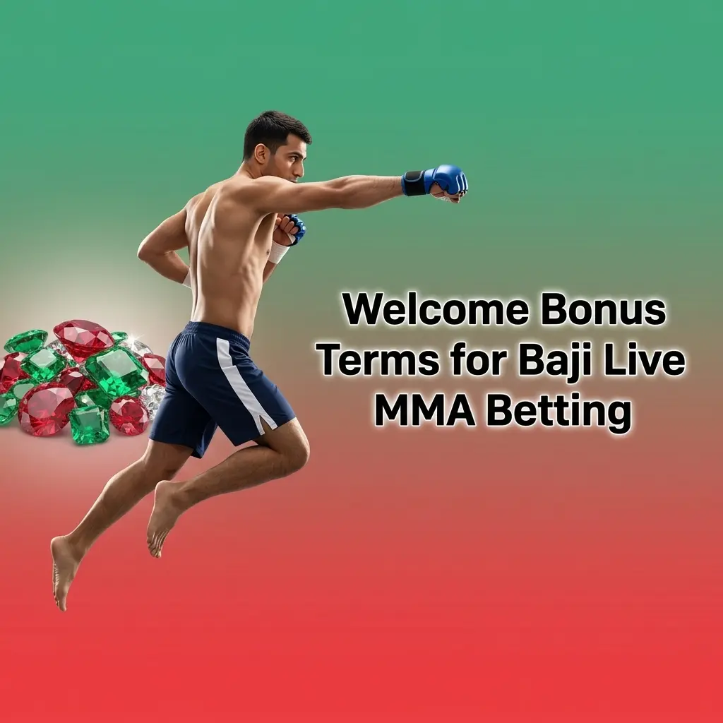 Baji Live MMA betting welcome bonus terms with PKR value, deposit, odds, turnover and expiry details